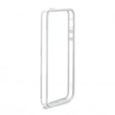 Puro Cover iPhone 5 Bumper Cover Transparent/White hos Davids.se